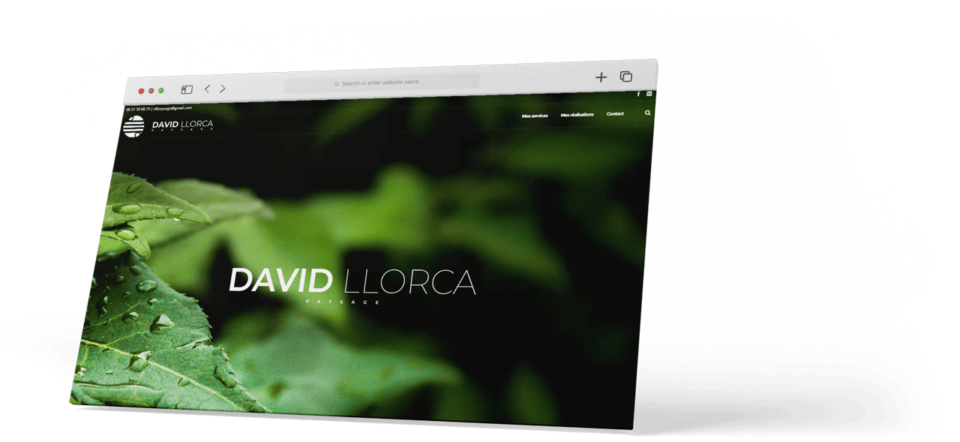 Création site internet paysagiste David Llorca Paysage